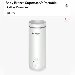 Baby Brezza White Portable Bottle Warmer
